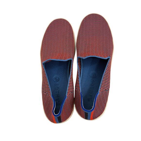 Rothy's Tangerine Triple Stitch Sneakers Size 10.5 Slip On - Picture 7 of 10